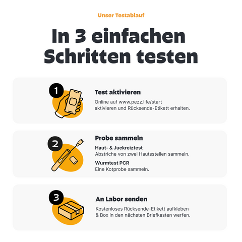 2in1 Analysen: Wurmtest PCR und Haut- & Juckreiztest für Hunde