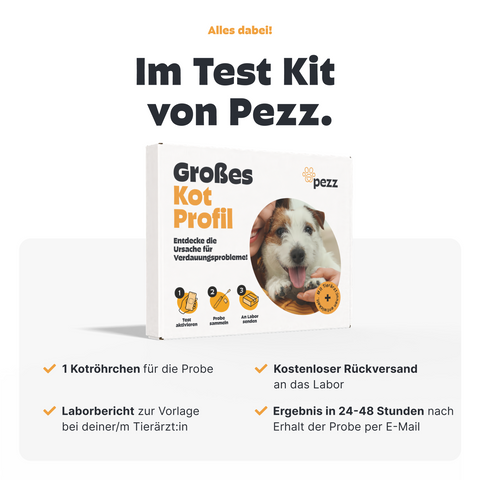 Großes Kotprofil für Hunde