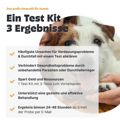 Großes Kotprofil für Hunde