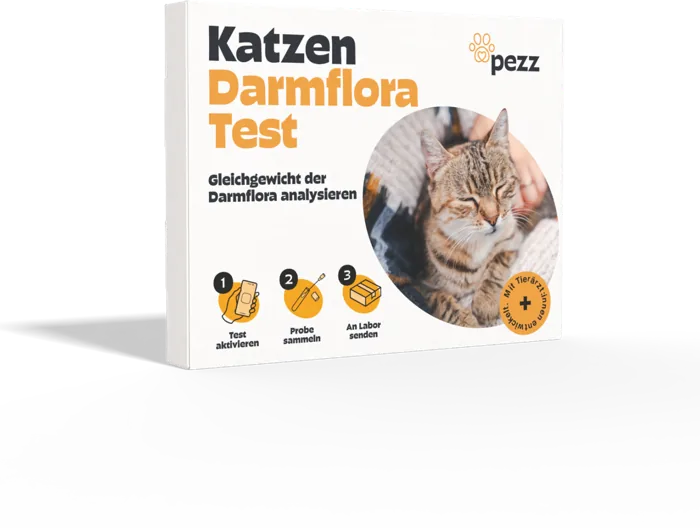 Pezz Darmfloratest für Katzen, Verpackung